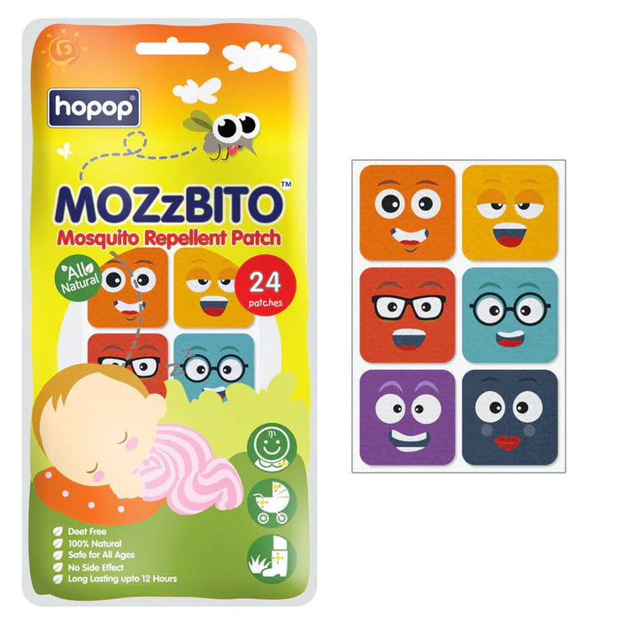 Hopop MoZzbito Mosquito Repellent Patches - Smiley