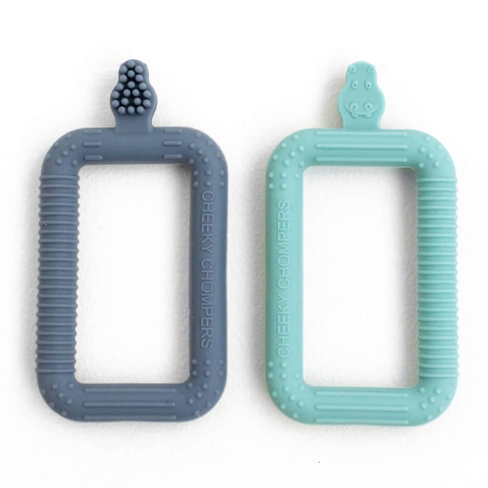 Cheeky Chompers Flexi-Brush - Baby's Starter Toothbrush 2 Pack