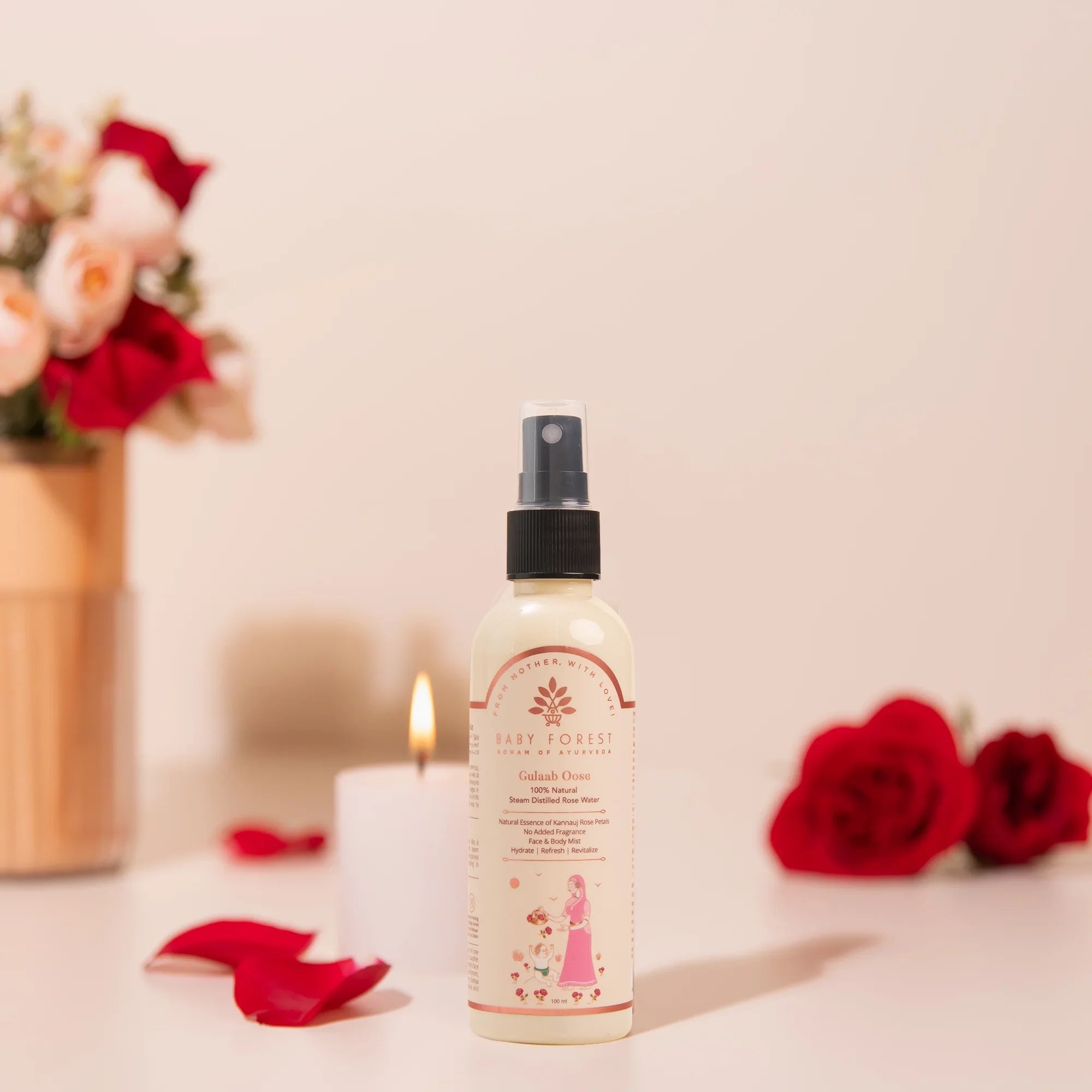 Baby Forest Gulaab Oose - Baby Rose Water Mist - 100ml