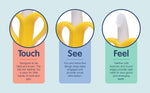 Hopop Easy Grip Banana Silicone Teether - Blue