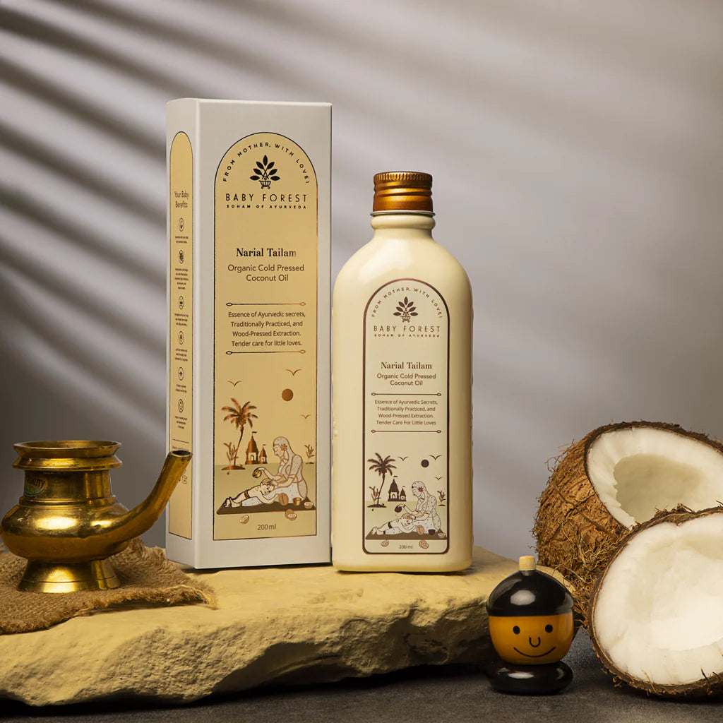 Baby Forest Narial Tailam- Organic Cold Pressed Coconut Oil - 200ml