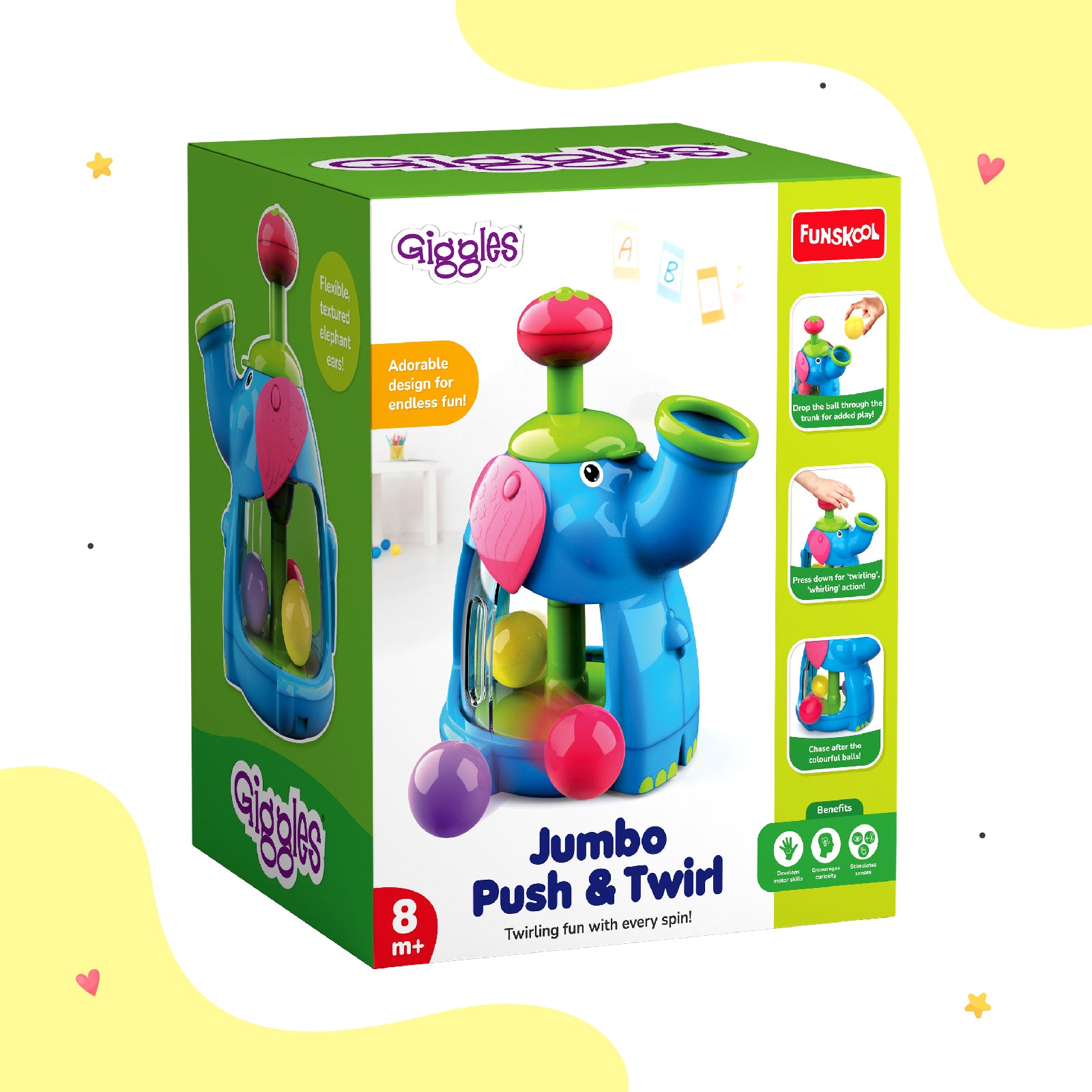 Funskool Giggles Jumbo Push & Twirl
