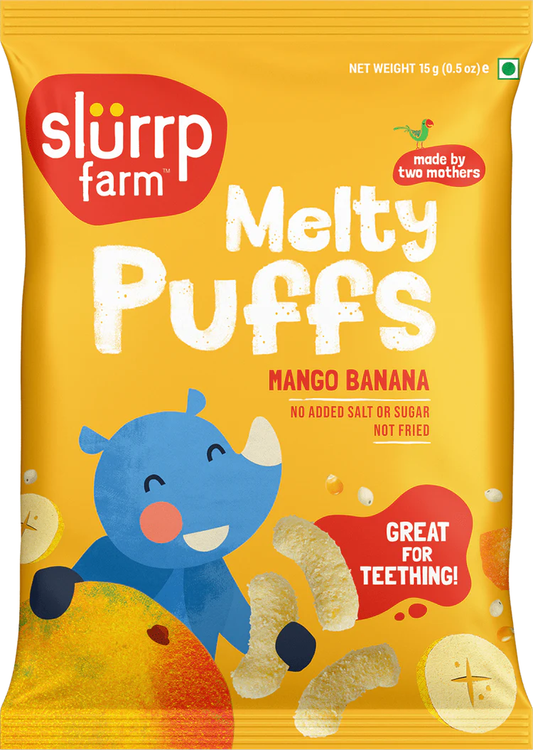Slurrp farm Mango & Banana Flavour puffs