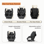 Loopie Lap Baby Car Seat - Black Charcoal