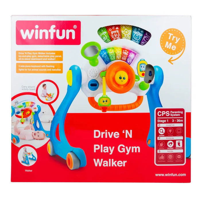 Winfun Drive 'N Play Gym Walker
