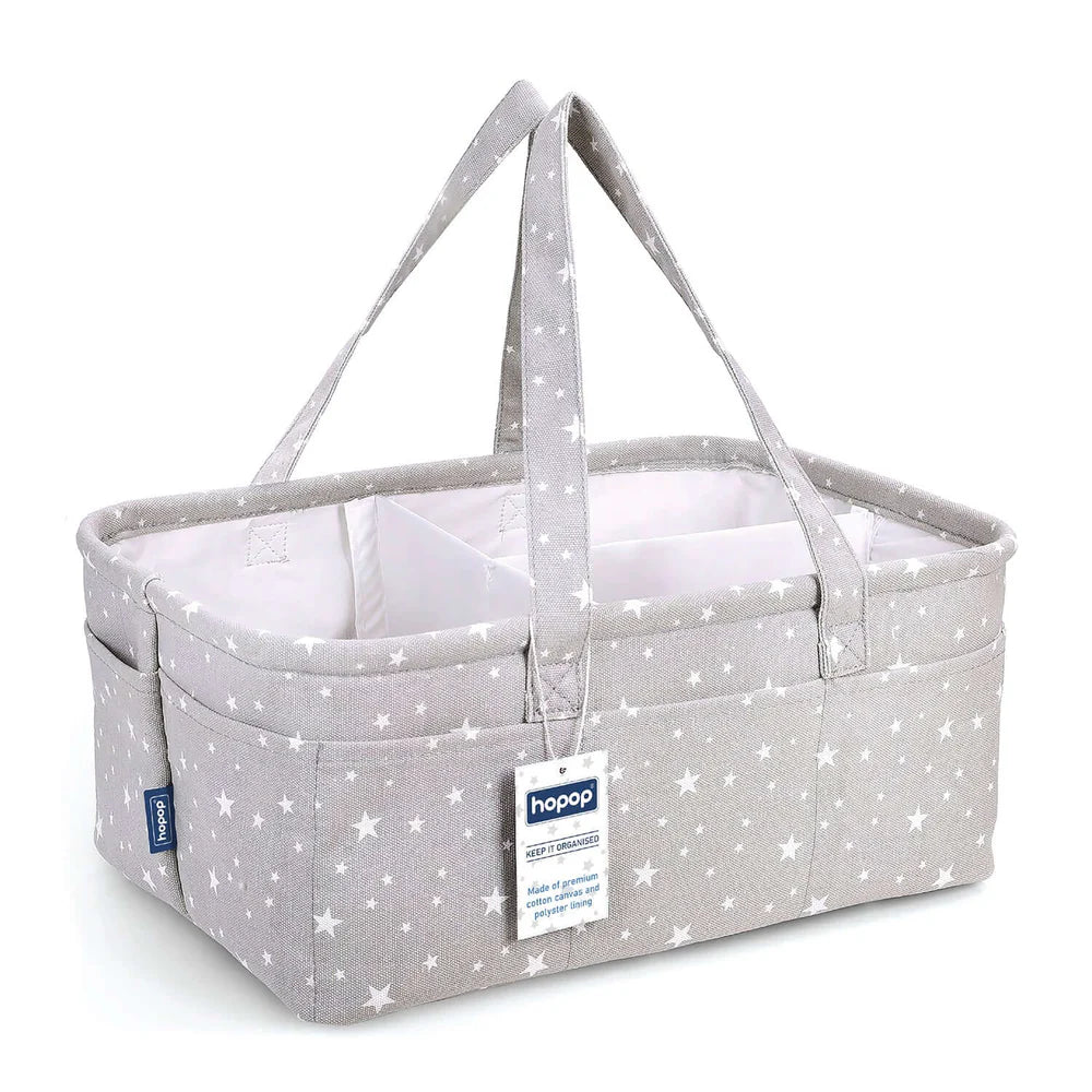 Hopop Baby Diaper Caddy Organiser - Grey