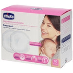 Chicco Breast Pads With Anti-Bacterial Fabric (30 Pcs)