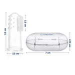 Hopop Baby Finger Brush With Case - White