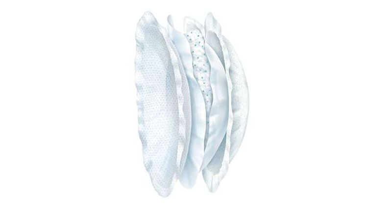 Chicco Breast Pads With Anti-Bacterial Fabric (30 Pcs)