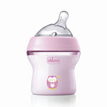 Chicco Natural Feeling Feeding Bottle (150ml, Slow) (Pink)