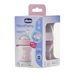 Chicco Natural Feeling Feeding Bottle (150ml, Slow) (Pink)