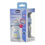 Chicco Natural Feeling Feeding Bottle (250ml, Slow) (Blue)