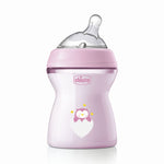Chicco Natural Feeling Feeding Bottle (250ml, Slow) (Pink)