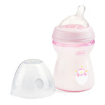 Chicco Natural Feeling Feeding Bottle (250ml, Slow) (Pink)