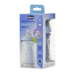 Chicco Natural Feeling Feeding Bottle (330ml, Slow) (Blue)