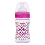Chicco WellBeing Feeding Bottle - Pink - 150ml - Slow