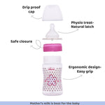 Chicco WellBeing Feeding Bottle - Pink - 150ml - Slow