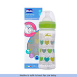 Chicco Well-Being Feeding Bottle (250ml, Medium) (Green)