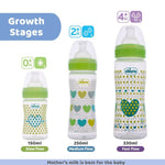 Chicco Well-Being Feeding Bottle (250ml, Medium) (Green)