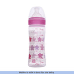 Chicco WellBeing Feeding Bottle (250ml, Medium) (Pink)