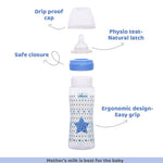 Chicco Well-Being Feeding Bottle (330ml, Fast) (Blue)