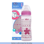 Chicco Well-Being Feeding Bottle (330ml, Fast) (Pink)