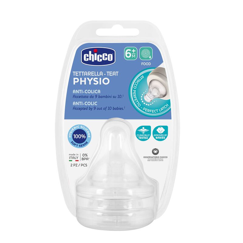Chicco Physio Teat (6m+, Food) (2 Pcs)