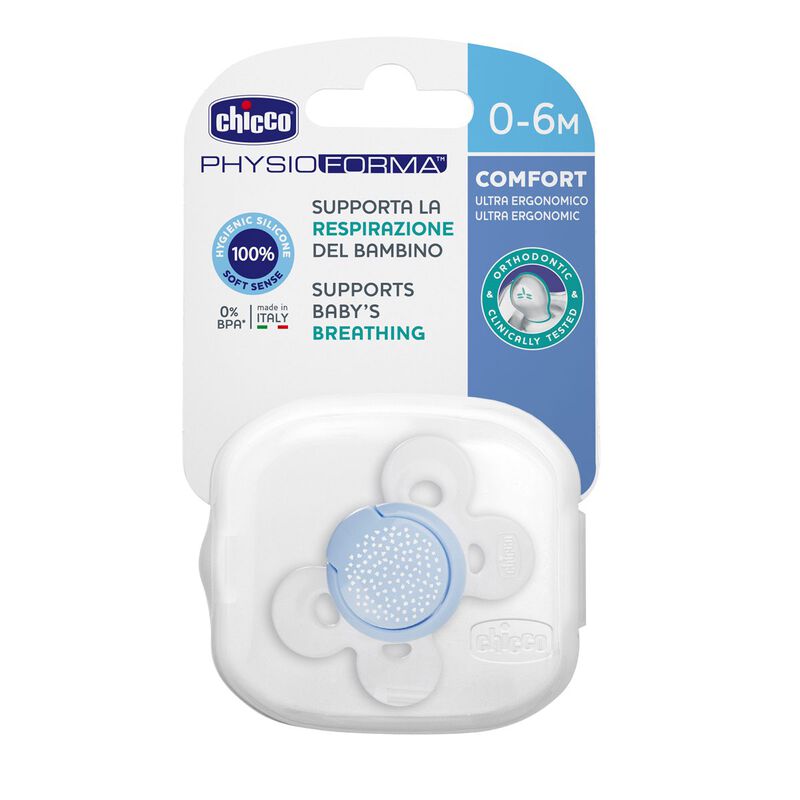 Chicco Comfort Soother (0-6m) (Blue) (1 Pc)