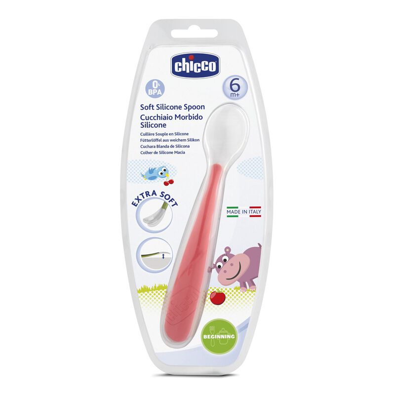 Chicco Soft Spoon (6m+) (Red)
