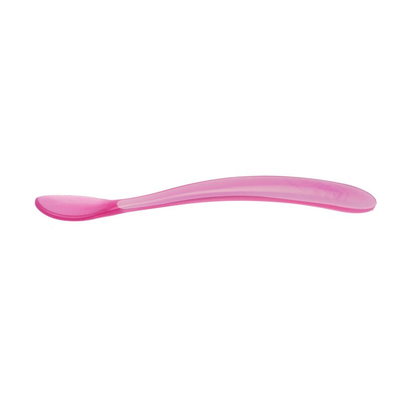 chicco Soft Spoon Bi-Pack (6m+) (Pink)