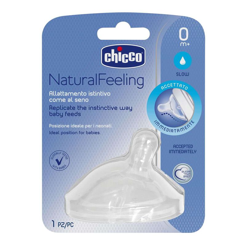 Chicco Natural feeling Teat (0m+, Slow) (1 Pcs)