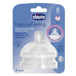Chicco Natural Feeling Teat (6m+, Fast) (2 Pcs)