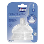 Chicco Natural Feeling Teat (6m+, Food) (2 pcs)