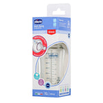 Chicco Well-Being Glass Feeding Bottle (240ml, Medium Flow) (Neutral)