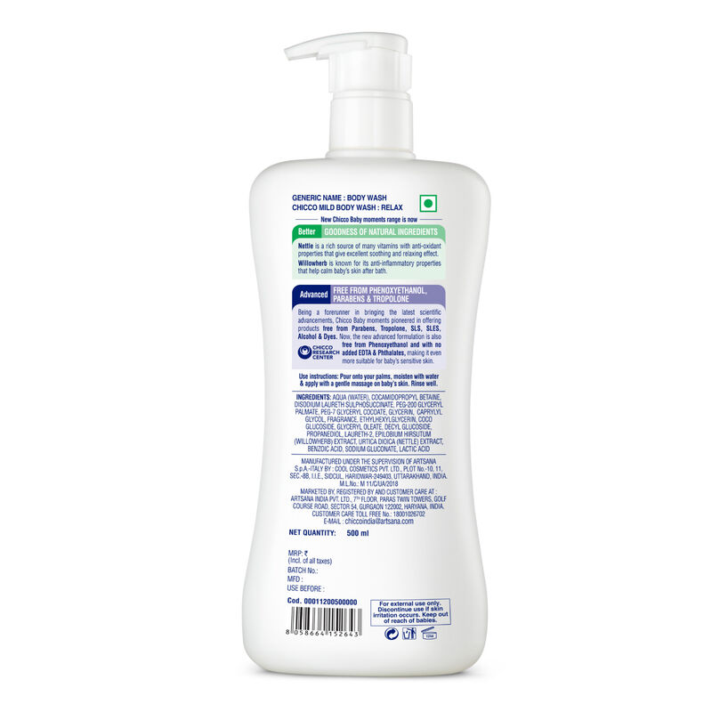 Chicco Baby Mild Bodywash Relax (500ml)