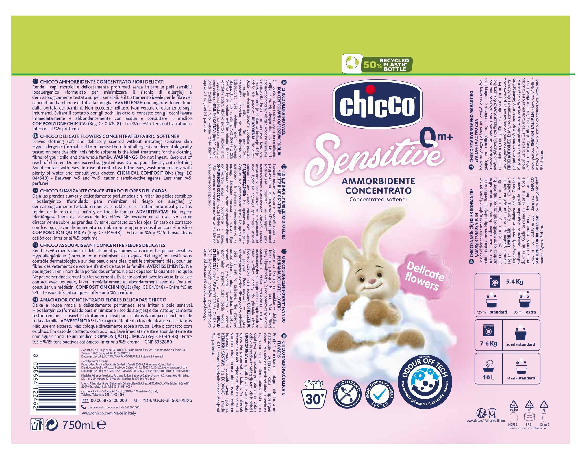 Chicco Softener - Delicate Flowers - 750ml