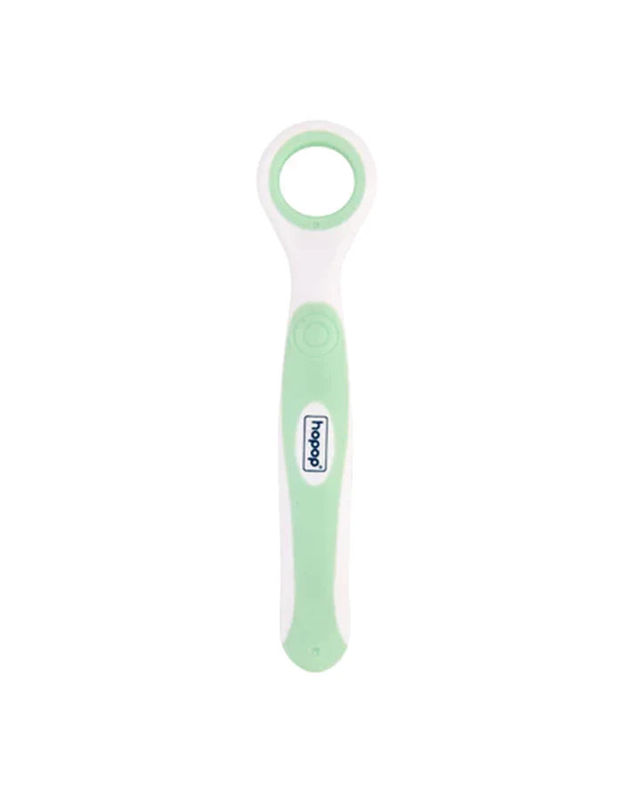 Hopop Baby Tongue Cleaner With Rounded Edges - Green