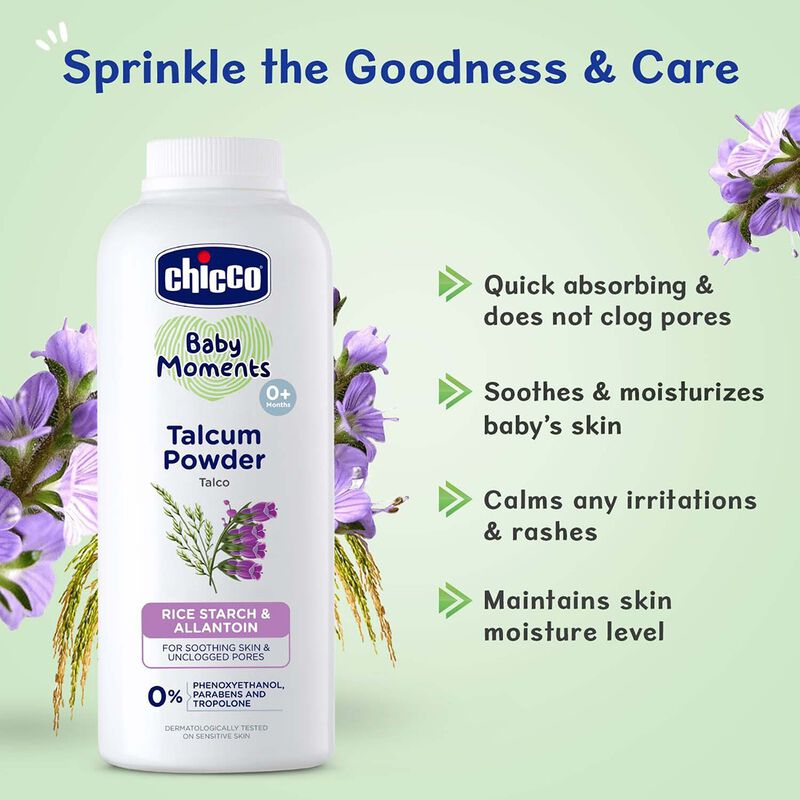 Chicco Baby Moments Talcum Powder - 150g